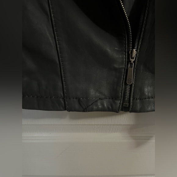 Michael Kors Leather Biker Jacket - Picture 6 of 12